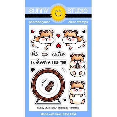Sunny Studio Clear Stamps - Happy Hamsters